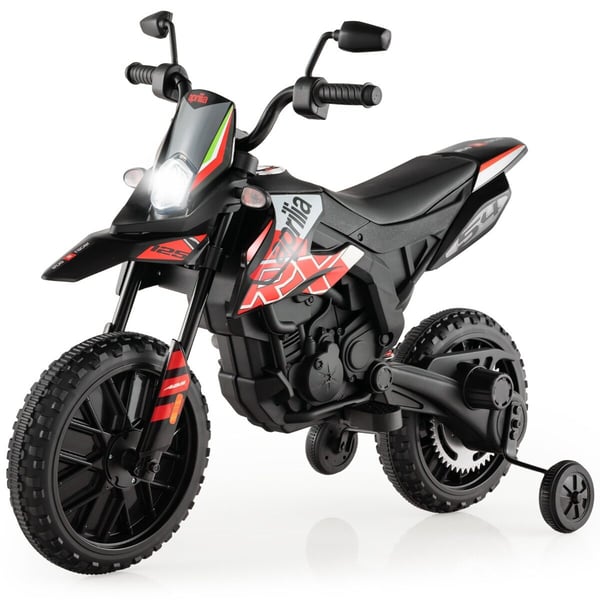 Børns Elektrisk Motorcykel, Aprilia, 106,5x56x80 cm, Rød Børns Elektrisk Motorcykel, Aprilia, 106,5x56x80 cm, Rød
