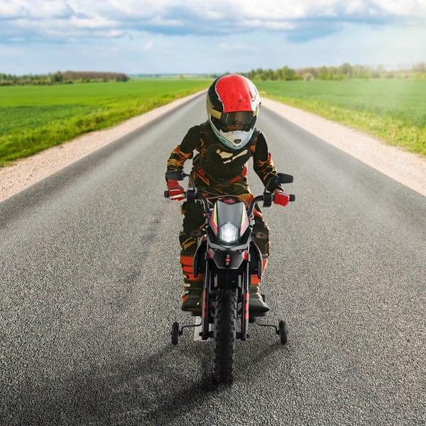 Børns Elektrisk Motorcykel, Aprilia, 106,5x56x80 cm, Rød