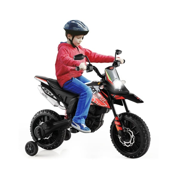 Børns Elektrisk Motorcykel, Aprilia, 106,5x56x80 cm, Rød
