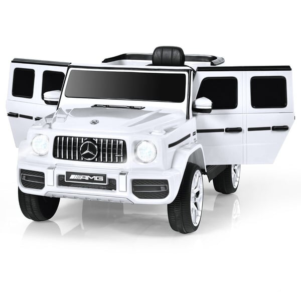 Elektrisk bil til børn, Mercedes Benz, 105,5x62x54,5 cm, hvid