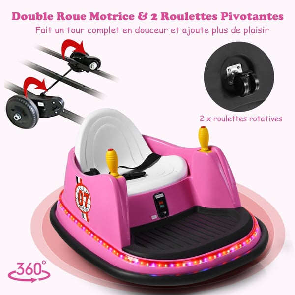 Børns Bumper Car, 57x75x42 cm, Pink