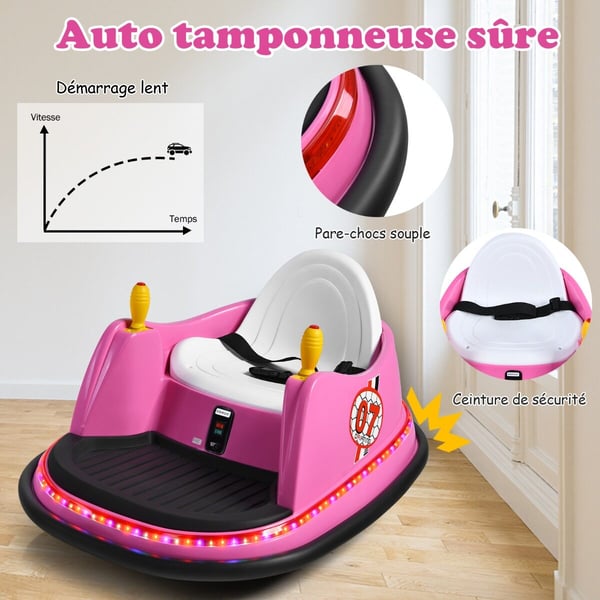 Børns Bumper Car, 57x75x42 cm, Pink