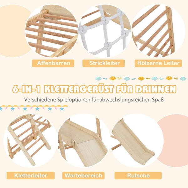 Indendørs Jungle Gym, 81x44x47 cm, Multifarvet