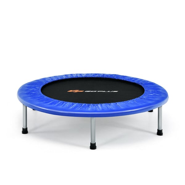 Pieni taitettava jumppatrampliini, 38"φ x 7.5", sininen Pieni taitettava jumppatrampliini, 38"φ x 7.5", sininen