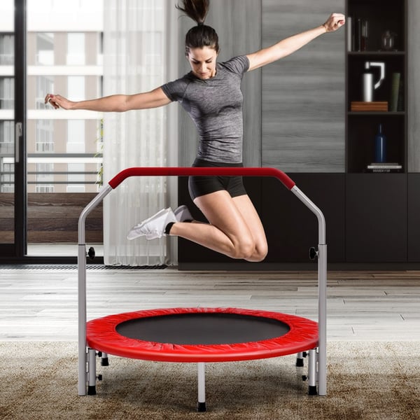Trænings trampolin, 40x38/41/44/47, Blå og Sort