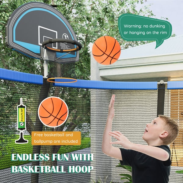 Virkistyshyppyteline, 20×20×20 cm, Sininen Musta