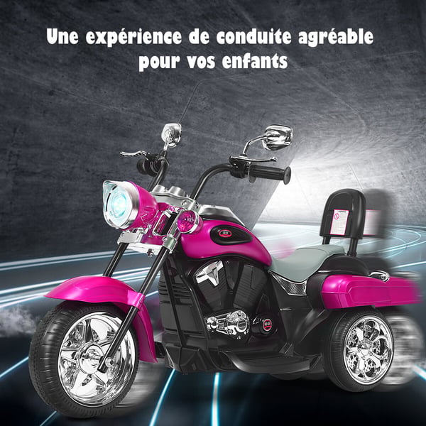 Elektrisk motorcykel, 91x48x64 cm, Lyserød