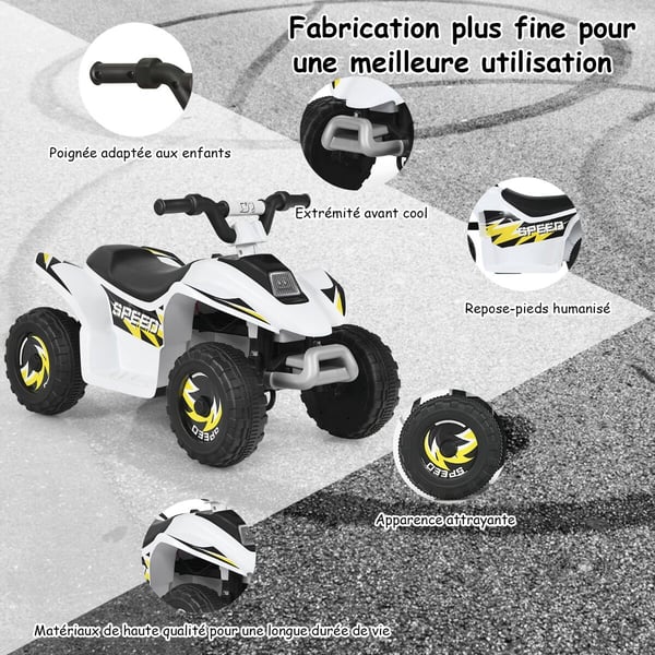 Elektrisk Quad til børn, 4,6 km/t