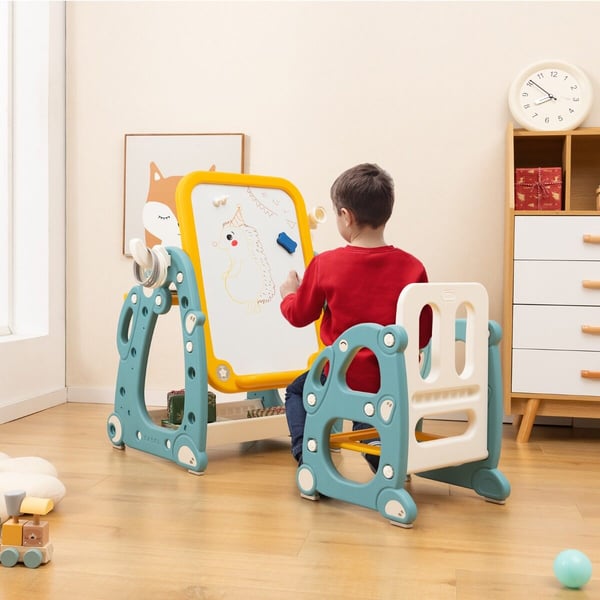 Tauluteline, 79×55×70 cm, Sininen + Keltainen Tauluteline, 79×55×70 cm, Sininen + Keltainen