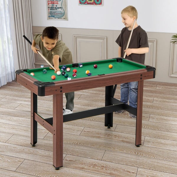 Billardspilbord, 1,2M Træ Billardspilbord, 122x61x76 cm, Grøn