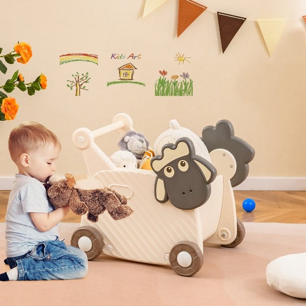 Baby Walker, 57x43x49 cm, Beige Gray