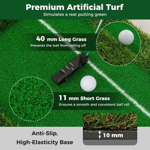 Golfmatto, 300x50 cm, vihreä