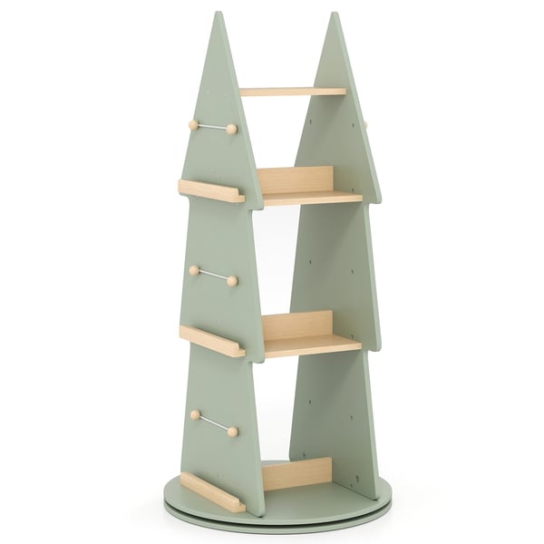 Kirjahylly, 19x40, Vihreä - Materiaali: massiivipuu, MDF