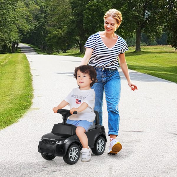 Børns Skubbebilen Pedal Legetøj, 66x27x41.5 cm, Sort