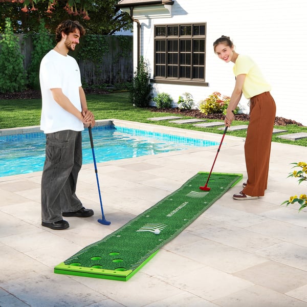 Puttcmg Green måtte, 11x1,6 ft, grøn