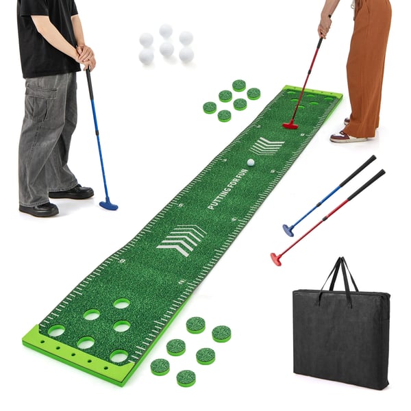 Puttcmg Green måtte, 11x1,6 ft, grøn