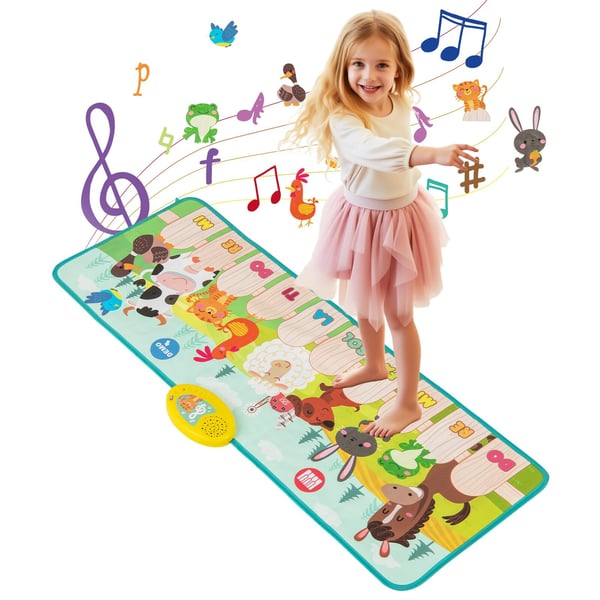 Musikmåtte, 95x36 cm - materiale: pe+abs+ epe skum+ svamp