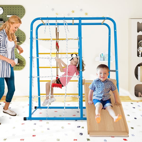 Indendørs Jungle Gym, 225x150x158 cm, Multifarvet