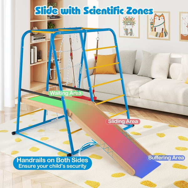 Indendørs Jungle Gym, 225x150x158 cm, Multifarvet