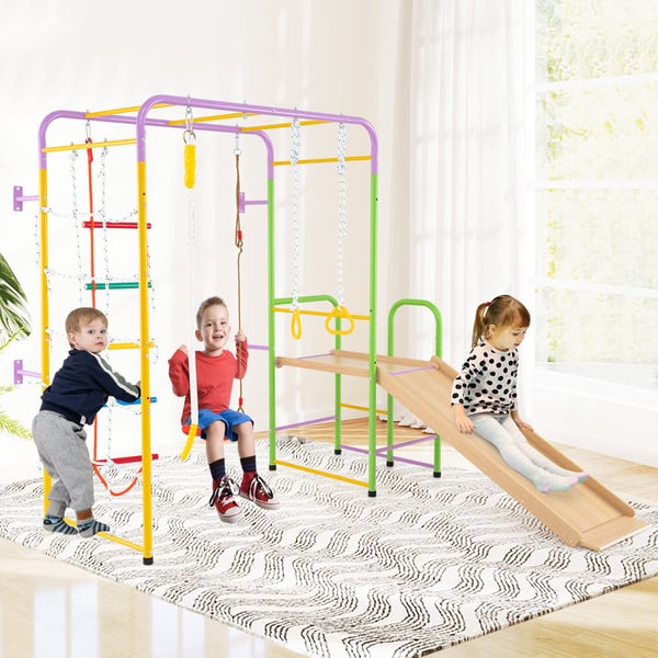 Indendørs Jungle Gym, 218x213x204 cm, Multifarvet