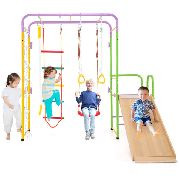 Indendørs Jungle Gym, 218x213x204 cm, Multifarvet