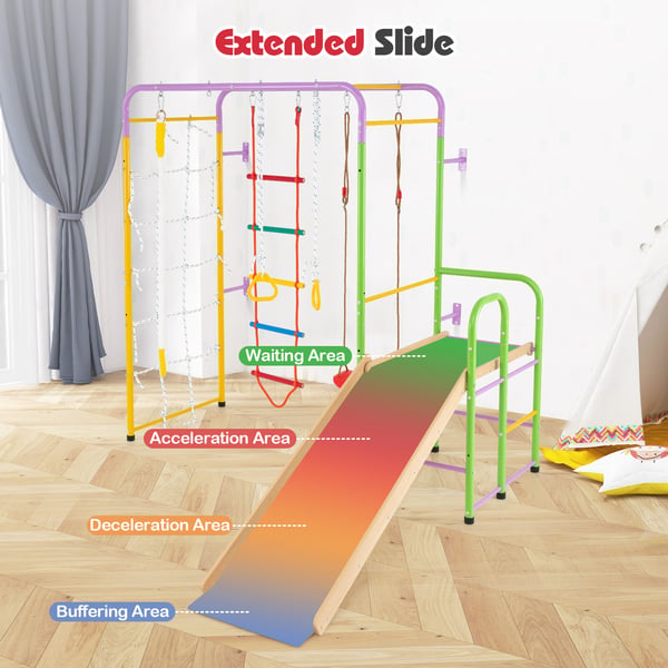 Indendørs Jungle Gym, 218x213x204 cm, Multifarvet
