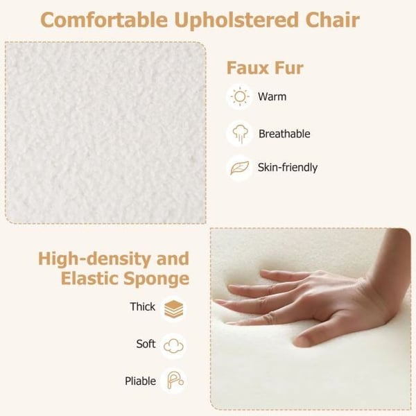 Toimistotuoli, 29x25x30,5-36 cm, Beige