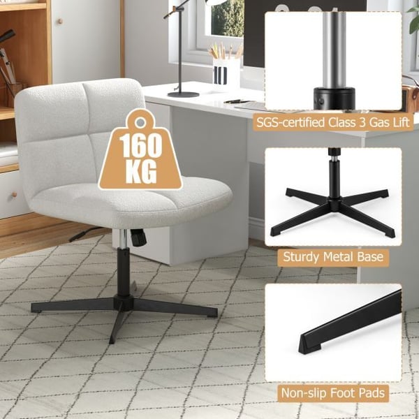 Toimistotuoli, 29x25x30,5-36 cm, Beige