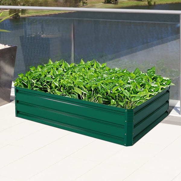 Hævet Plantekasse, 120x90x30 cm, Grøn