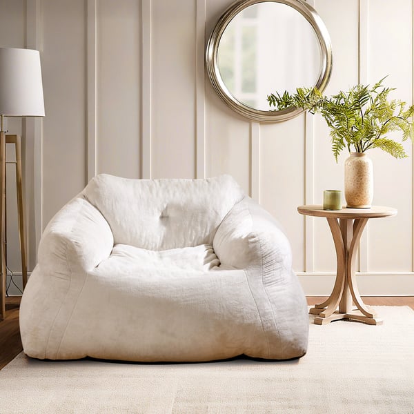 Sækkestol, 129x111x69 cm, Beige