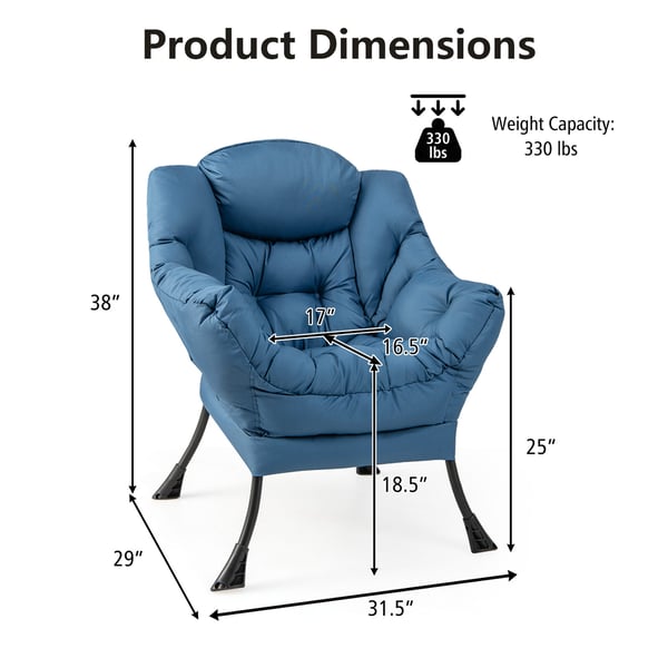 Accentstol, 75x81x94,5 cm, Navy