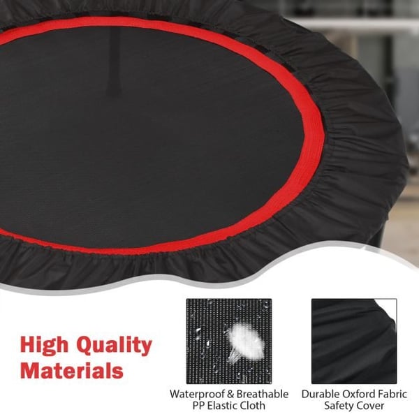 Mini Trampolin, 101x101x105-129 cm, Blå