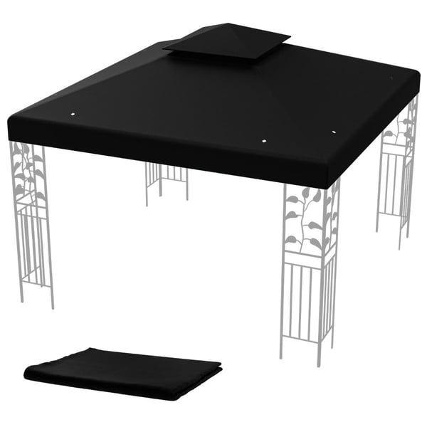 Paviljongin katto, 3x3 m, Musta