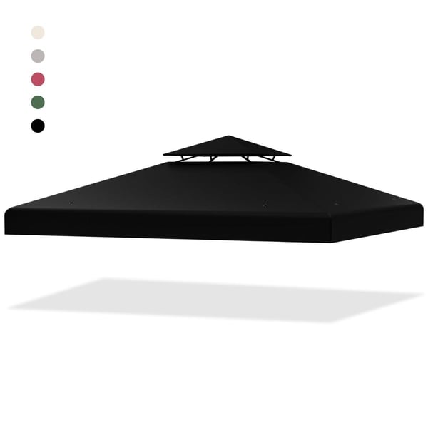 Paviljongin katto, 3x3 m, Musta