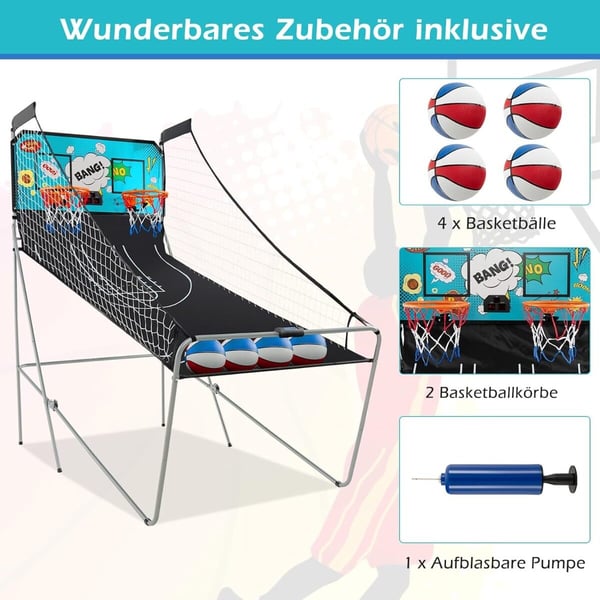 Basketballmaskcme, 207x108x205 cm, Grøn