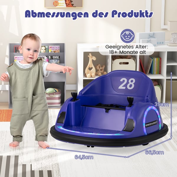 Bumperbil, Elektrisk, Lilla Bumperbil, Elektrisk, Lilla