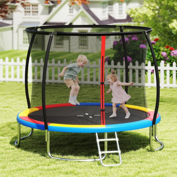 Udendørs Trampolcm, 10FT, Farverig