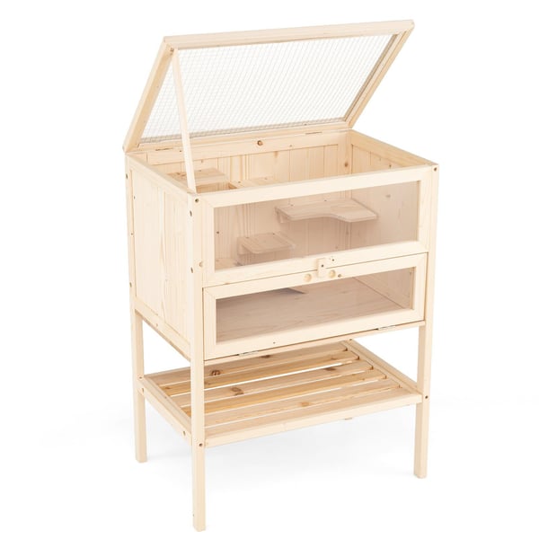 Hamstercm häkki, 60x40x80 cm, luonnollcmen