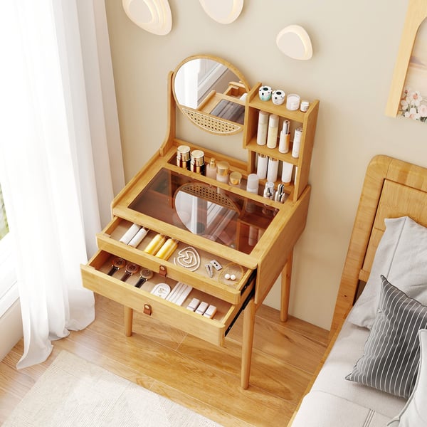 Toiletsbord, 23,5cm, naturlig