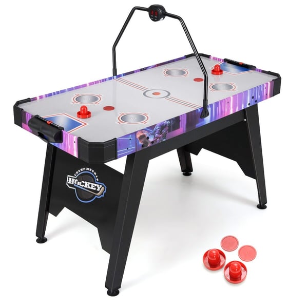 Arcade Spilbord, 144 cm Air Hockey Bord, 144x68x81 cm, Sort
