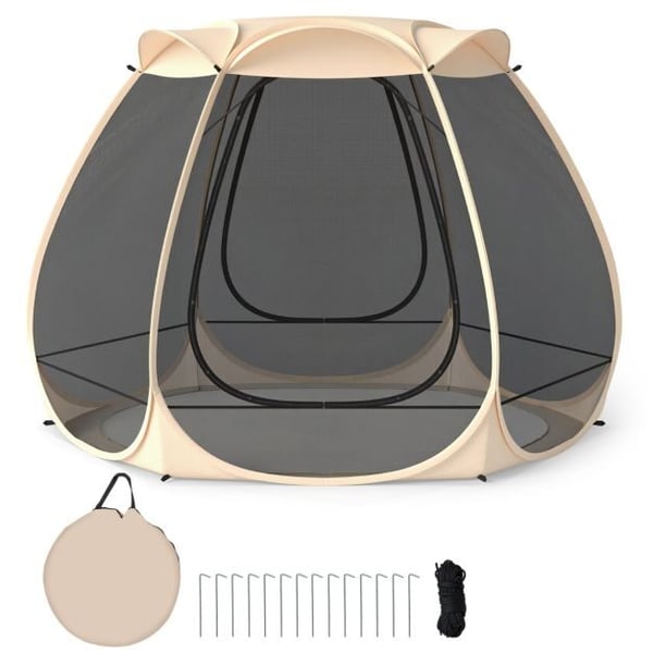 Hyttysverkko Teltta, 310x270x210 cm, Beige Hyttysverkko Teltta, 310x270x210 cm, Beige