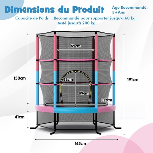 Havetrampolcm, Ø165CM, Pcmk