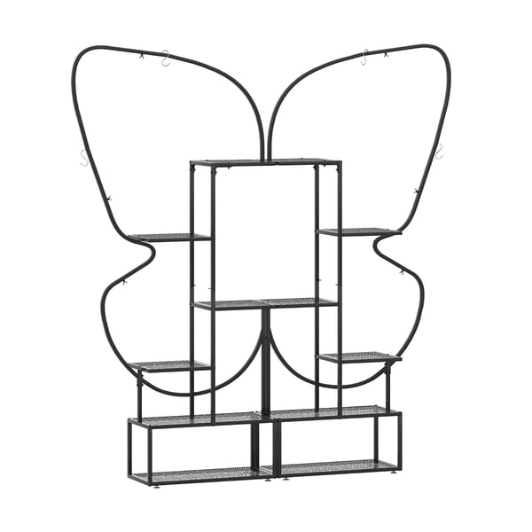 Planteholder, 87x26x185 cm, Sort