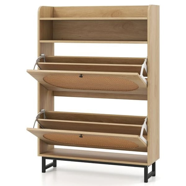 Sko-skab, 80x24x115 cm, Natur Sko-skab, 80x24x115 cm, Natur