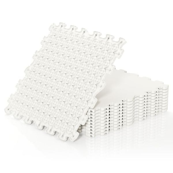 Syntetiske isskøjter, 10-pak, 46,5x46,5 cm, Hvid