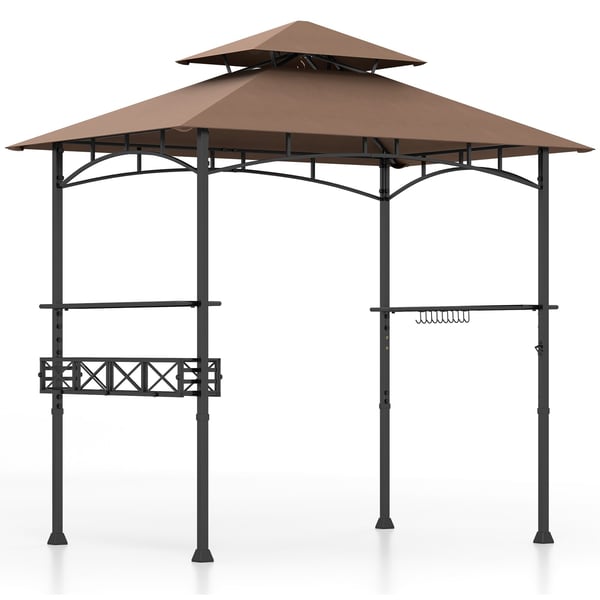 Udendørs Grill Pavillon, 242x153 cm, Brun