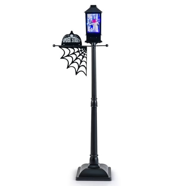 Halloween-lampepost, 50x32x155 cm, sort