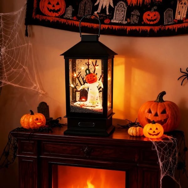Halloween-lampepost, 50x32x155 cm, sort