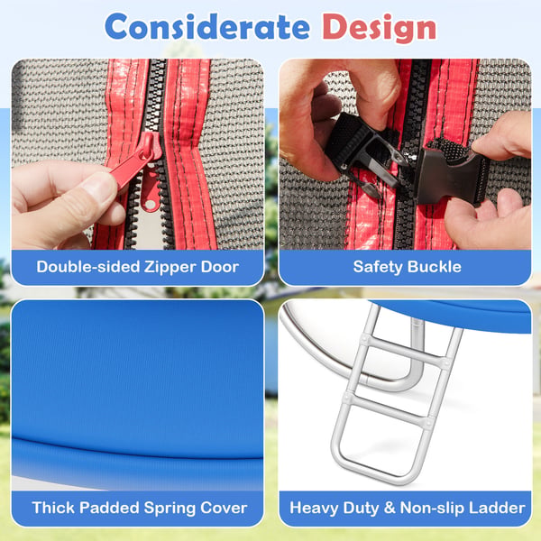Ulkotrampolicmi, 8FT, Värikäs
