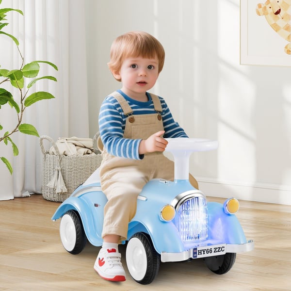 Ride-on legetøj, 74x29x36 cm, marcmeblå
